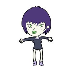 Cartoon Vampire Girl N270