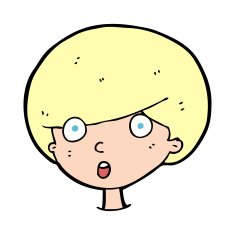 Cartoon Surprised Boy N33