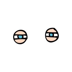cartoon narrowed eyes N11