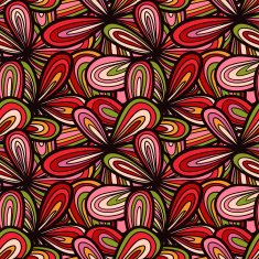 Seamless wave hand-drawn pattern waves background N4