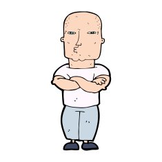 Cartoon Tough Guy N13