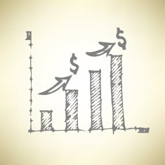 Financial graph icon
