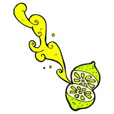 cut lime cartoon N2