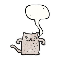 funny cartoon cat N209