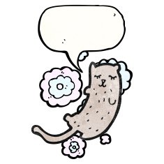 funny cartoon cat N210