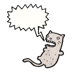 funny cartoon cat N211
