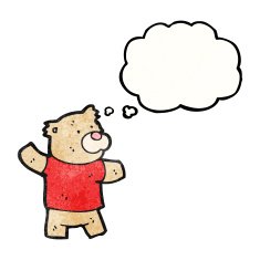 cartoon teddy bear N263
