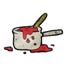 cartoon messy saucepan N2