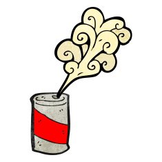 fizzing soda can cartoon N3