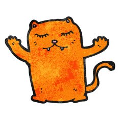 Cartoon Cat N318