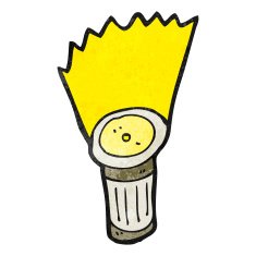 shining torch cartoon N4