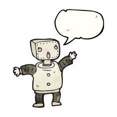 Funny Cartoon Robot N57