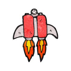 cartoon rocket pack N8