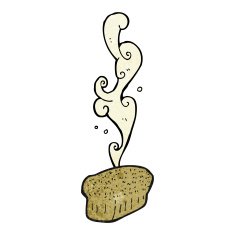 cartoon fresh baked bread N3