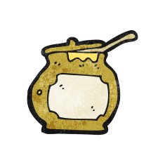cartoon honey pot N16