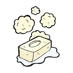 cartoon bar of soap N6
