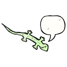 Cartoon cute lizard N8