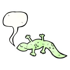 Cartoon cute lizard N9