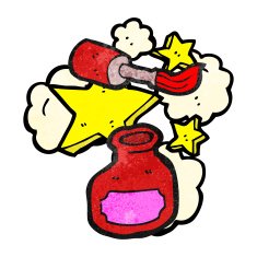 nail polish bottle cartoon N4