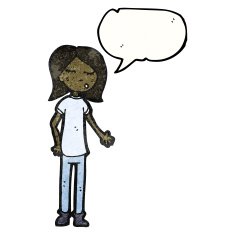 talking girl cartoon N2