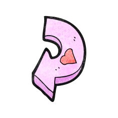 cartoon arrow with love heart N2