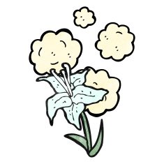 cartoon flower N525