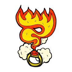 flaming ring cartoon N2