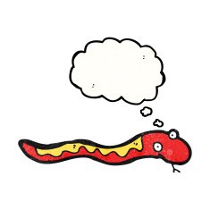 cartoon friendly snake N5
