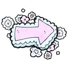 decorative arrow cartoon N18