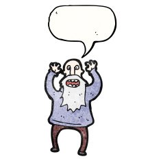 shouting old man cartoon N5