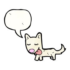 cartoon little dog N129