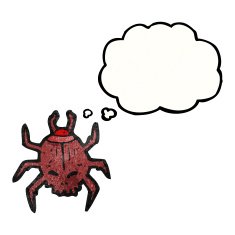 spooky beetle cartoon N5