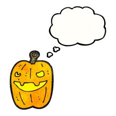 cartoon spooky pumpkin N26