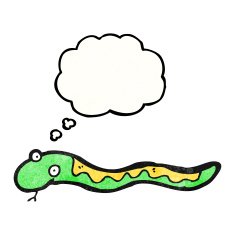 hissing snake cartoon N28