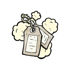 old luggage labels cartoon N2
