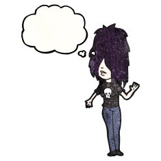 cartoon goth girl N6