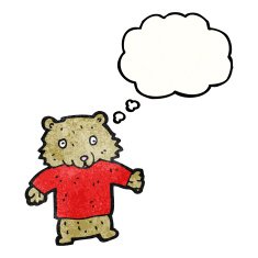 cartoon bear in tee N6