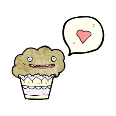 cartoon love muffin N2