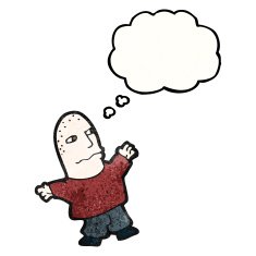 little bald man cartoon N2