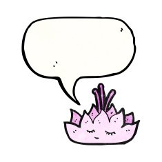 lotus flower cartoon character N5