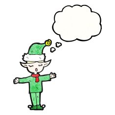 Cartoon Christmas Elf N115