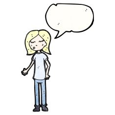 talking woman cartoon N2