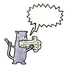 cat with bad breath cartoon N2
