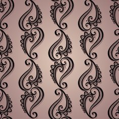 Seamless Ornate Abstract Pattern N7