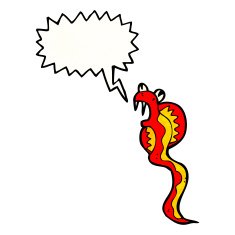 hissing snake cartoon N30