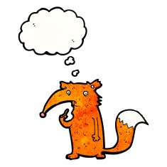 funny cartoon fox N29