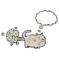 cartoon farting cat N8