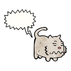 cartoon farting cat N9