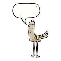 Cartoon Bird N459