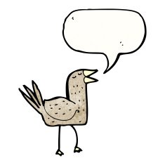 singing bird cartoon N20